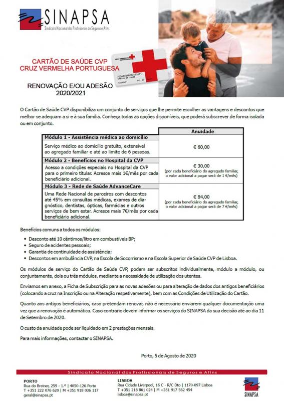 Cartão de Saúde da Cruz Vermelha Portuguesa